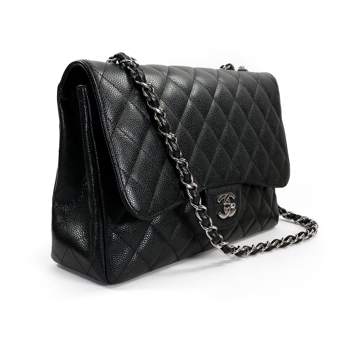 Chanel_Black_Caviar_Jumbo_Classic_Flap_Handbag