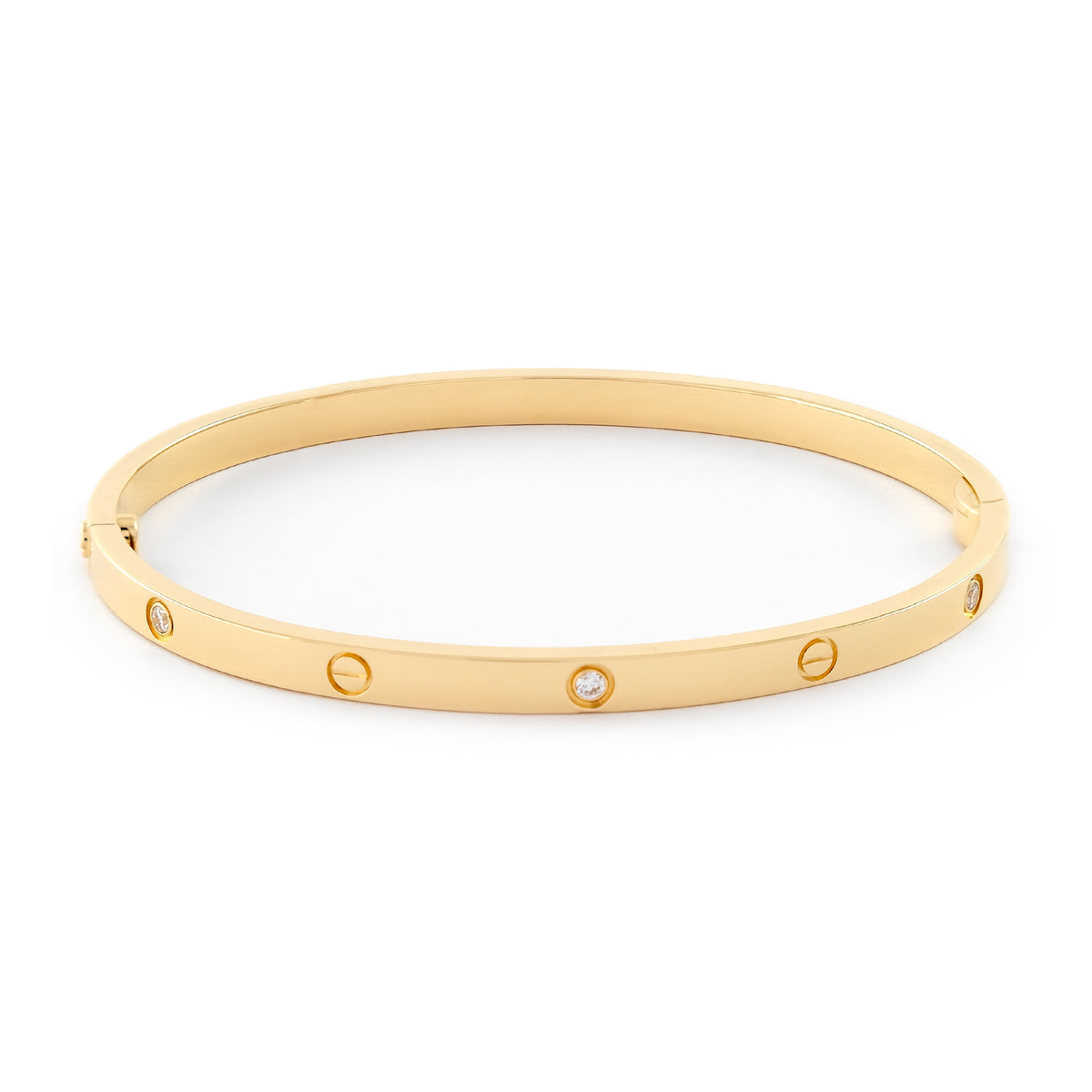 Cartier Yellow Gold Six Diamond Small Love Bracelet