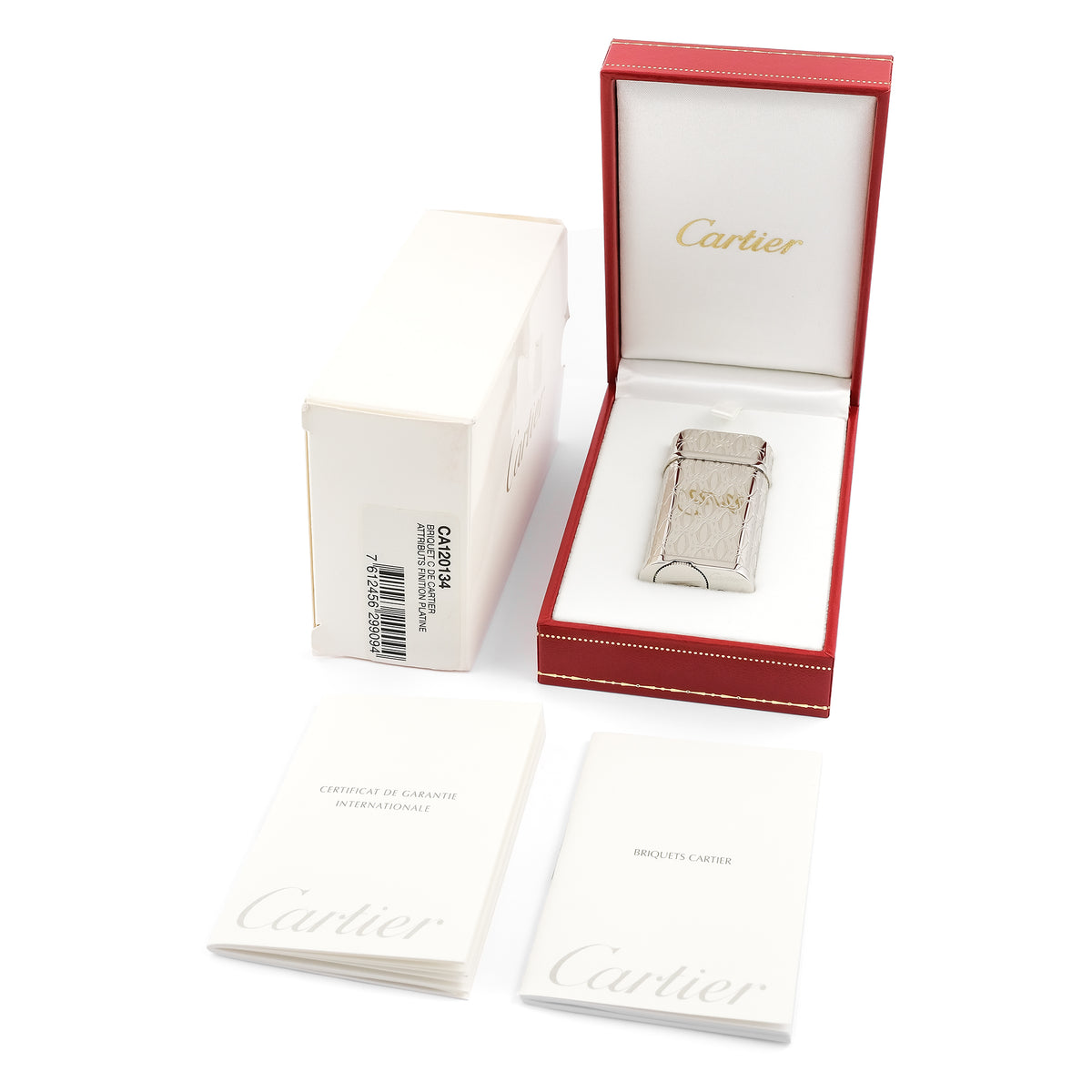 Cartier Palladium Double C de Cartier Lighter