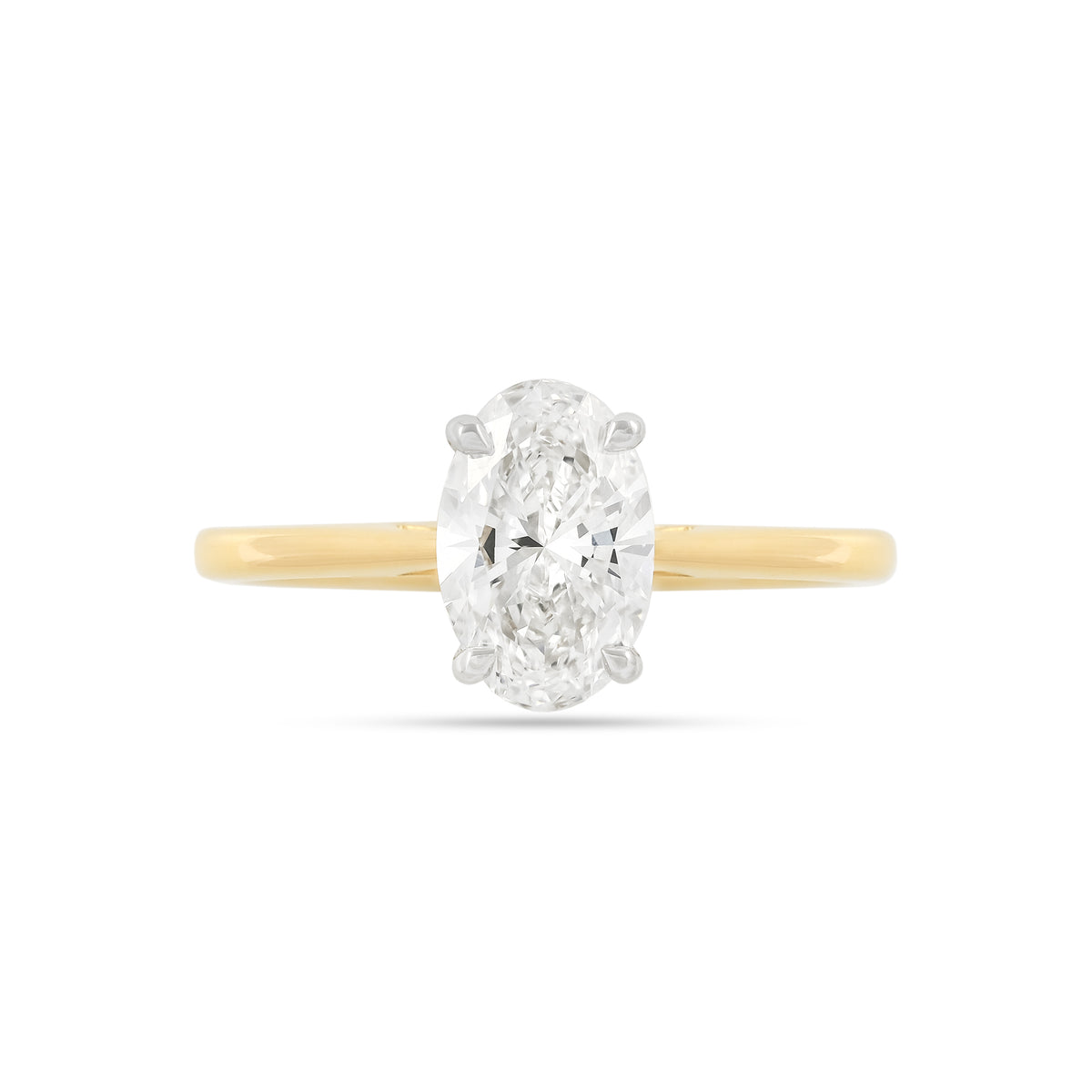 Lab Diamond 1.50ct Oval-Cut Solitaire Engagement Ring