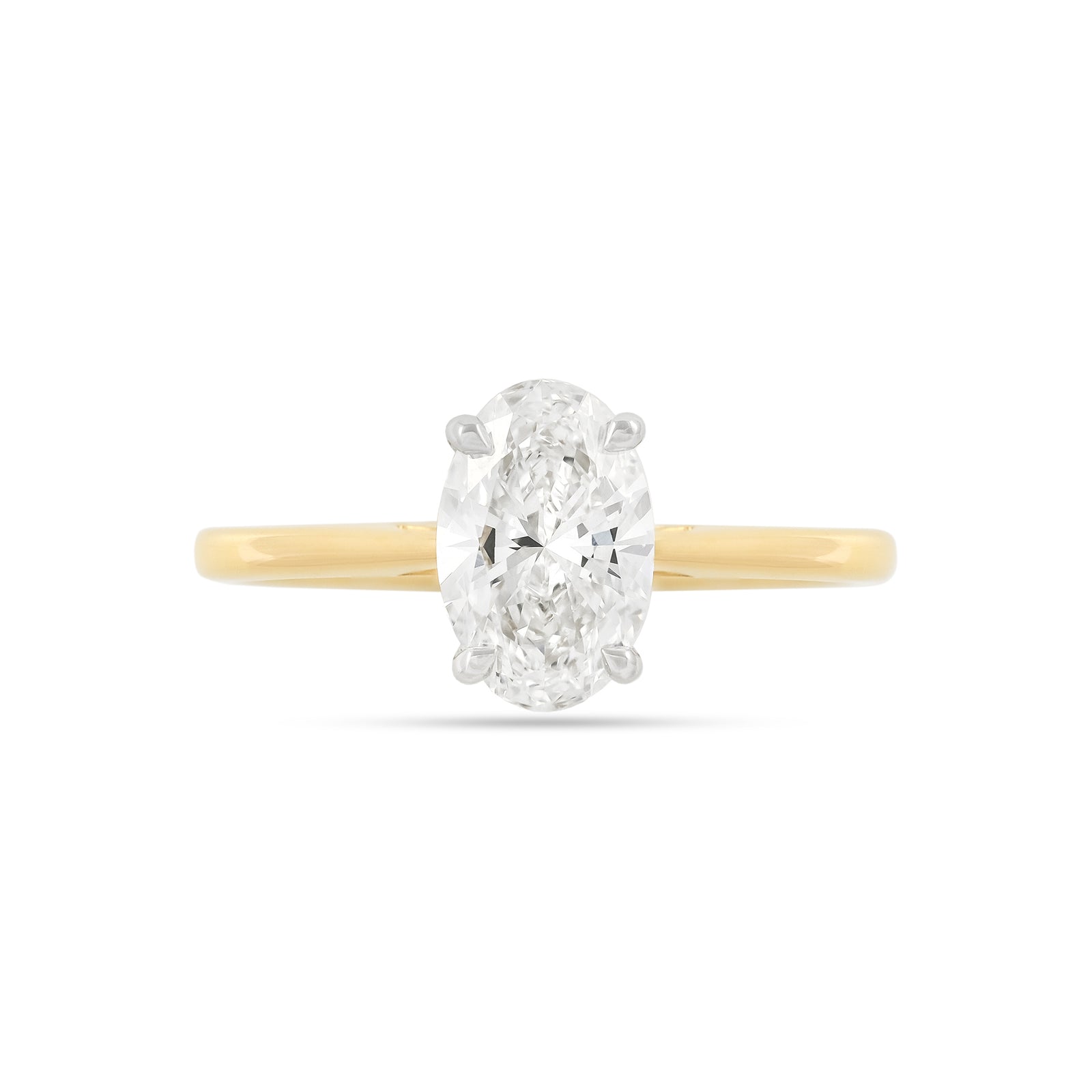 Lab Diamond 1.50ct Oval-Cut Solitaire Engagement Ring
