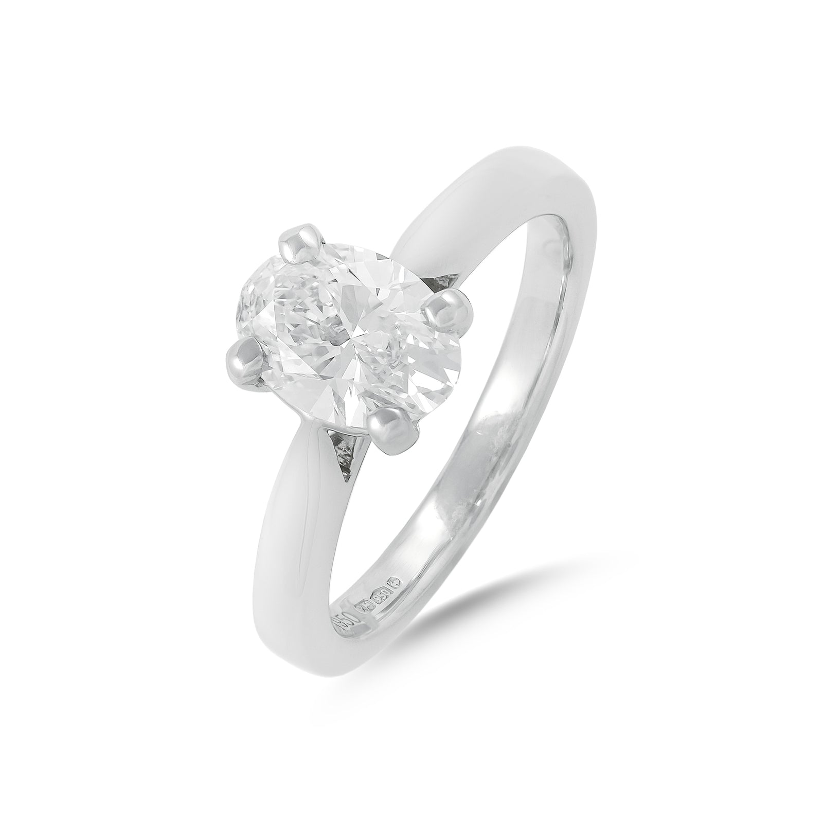 Lab Diamond 1.26ct Oval-Cut Solitaire Engagement Ring
