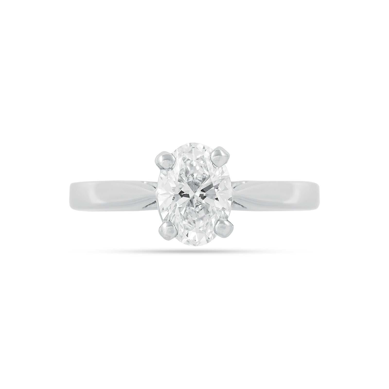 Lab Diamond 1.26ct Oval-Cut Solitaire Engagement Ring