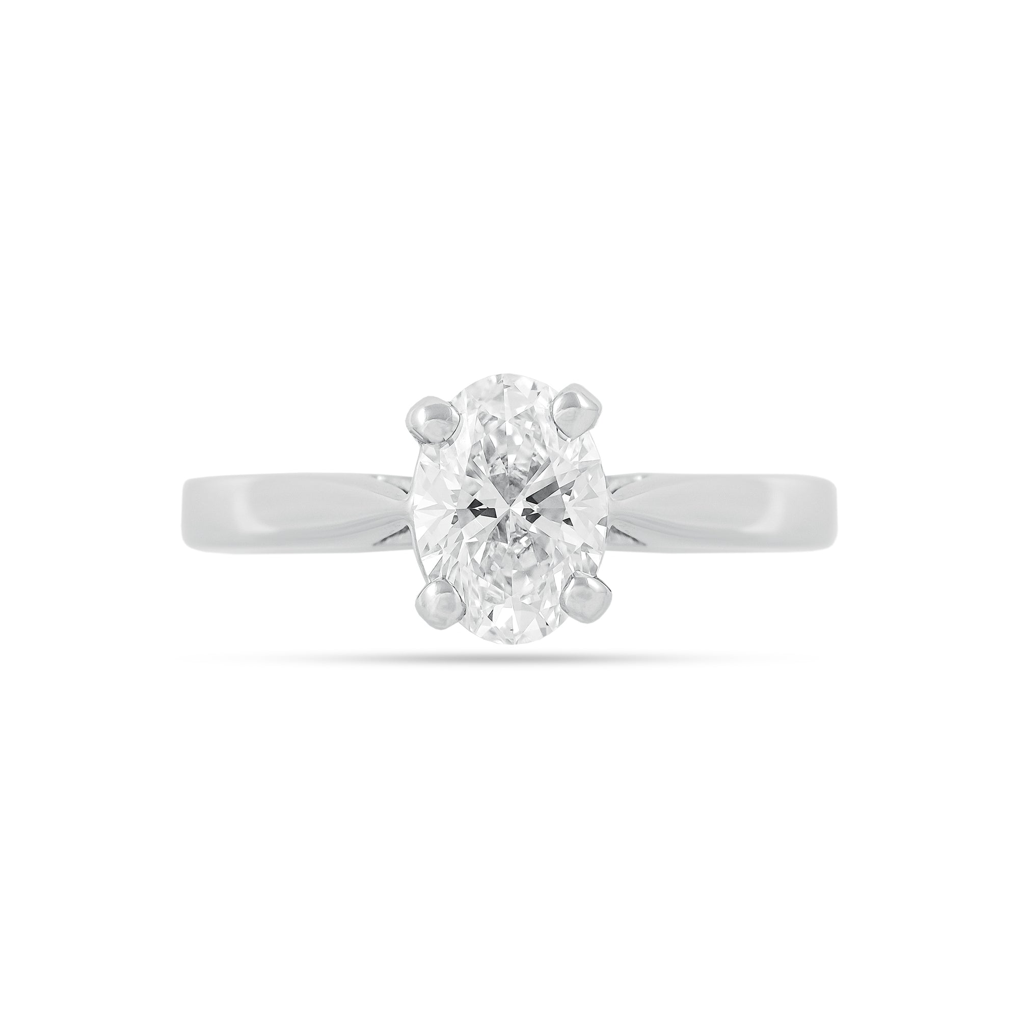 Lab Diamond 1.26ct Oval-Cut Solitaire Engagement Ring