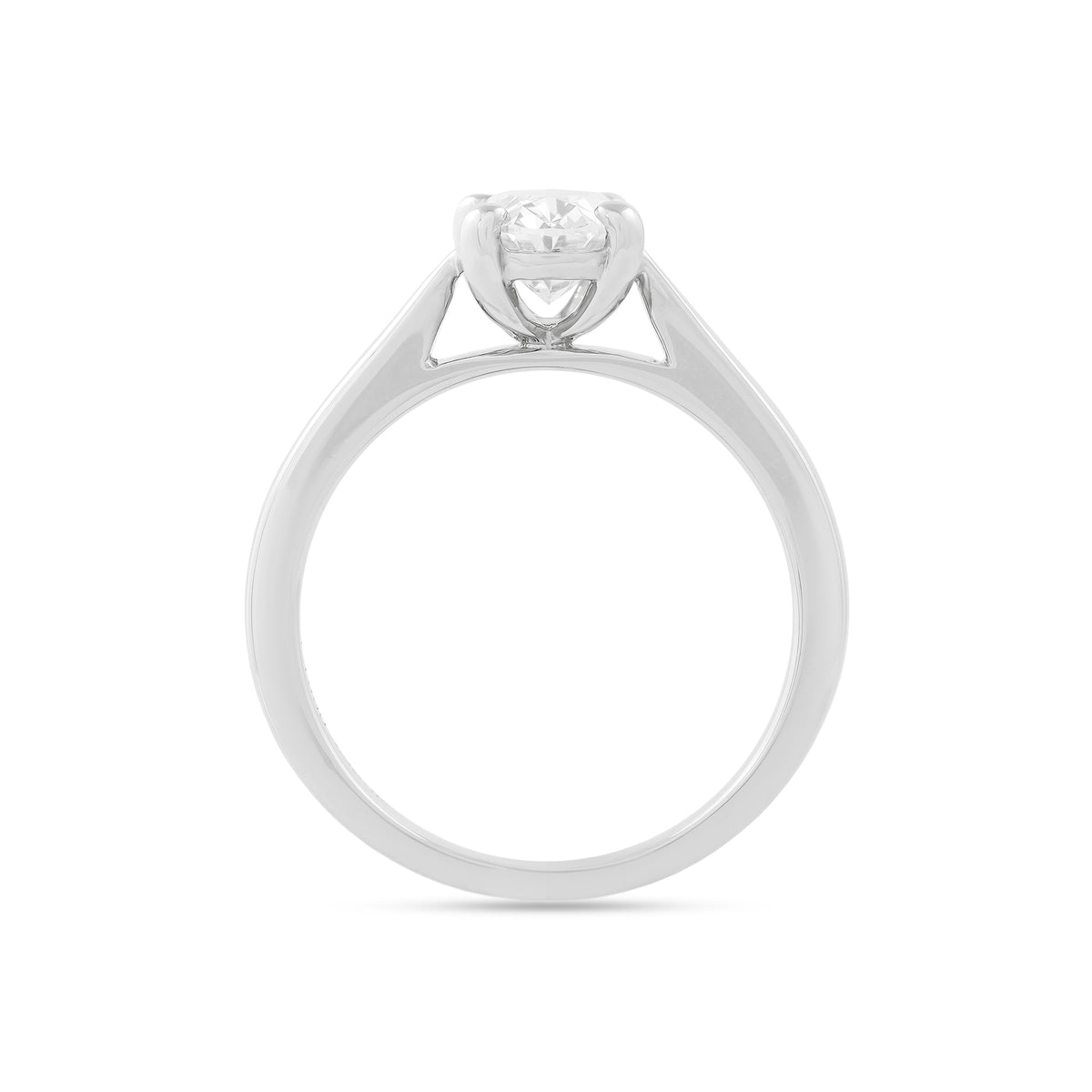 Lab Diamond 1.26ct Oval-Cut Solitaire Engagement Ring