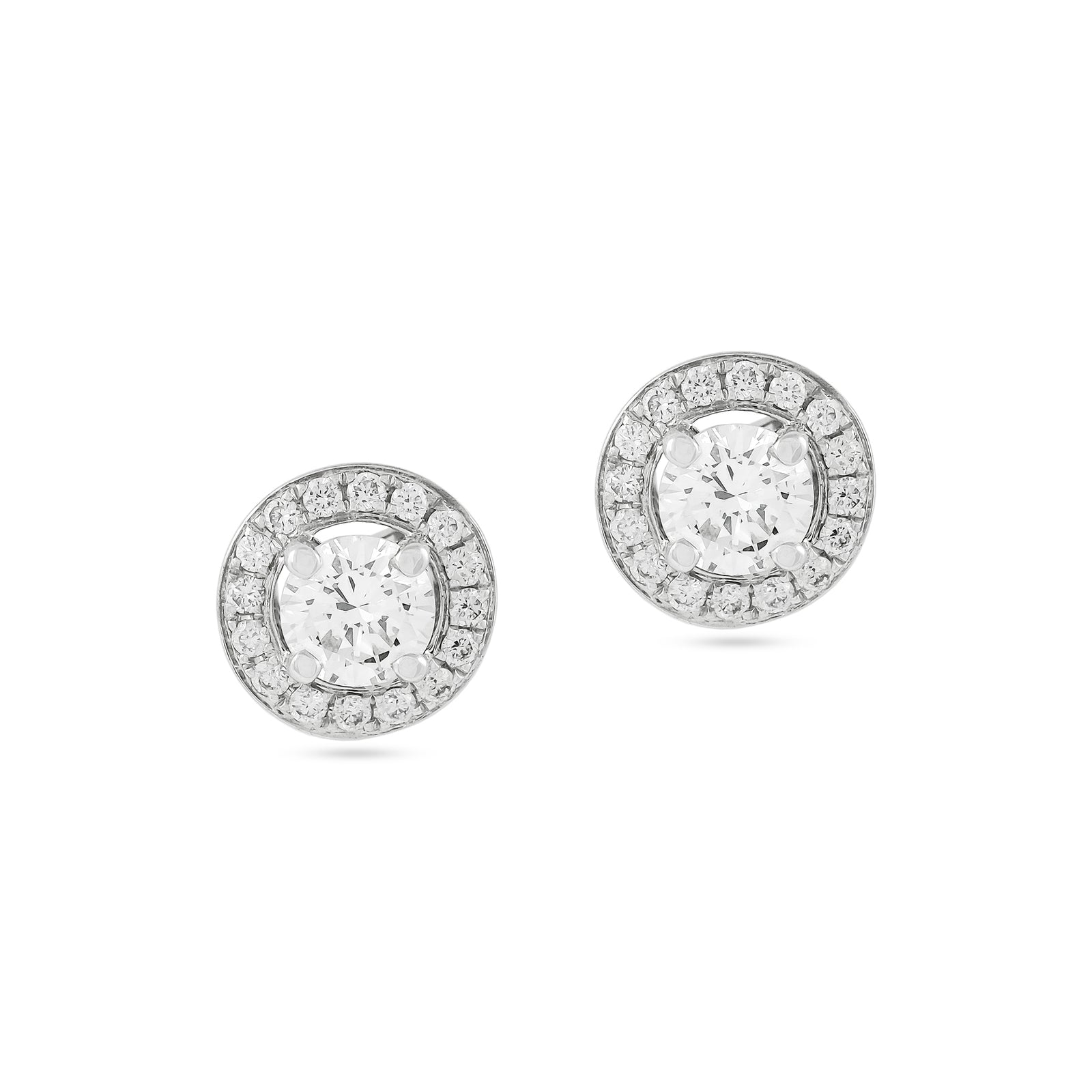Diamond 0.55ct Cluster Stud Earrings