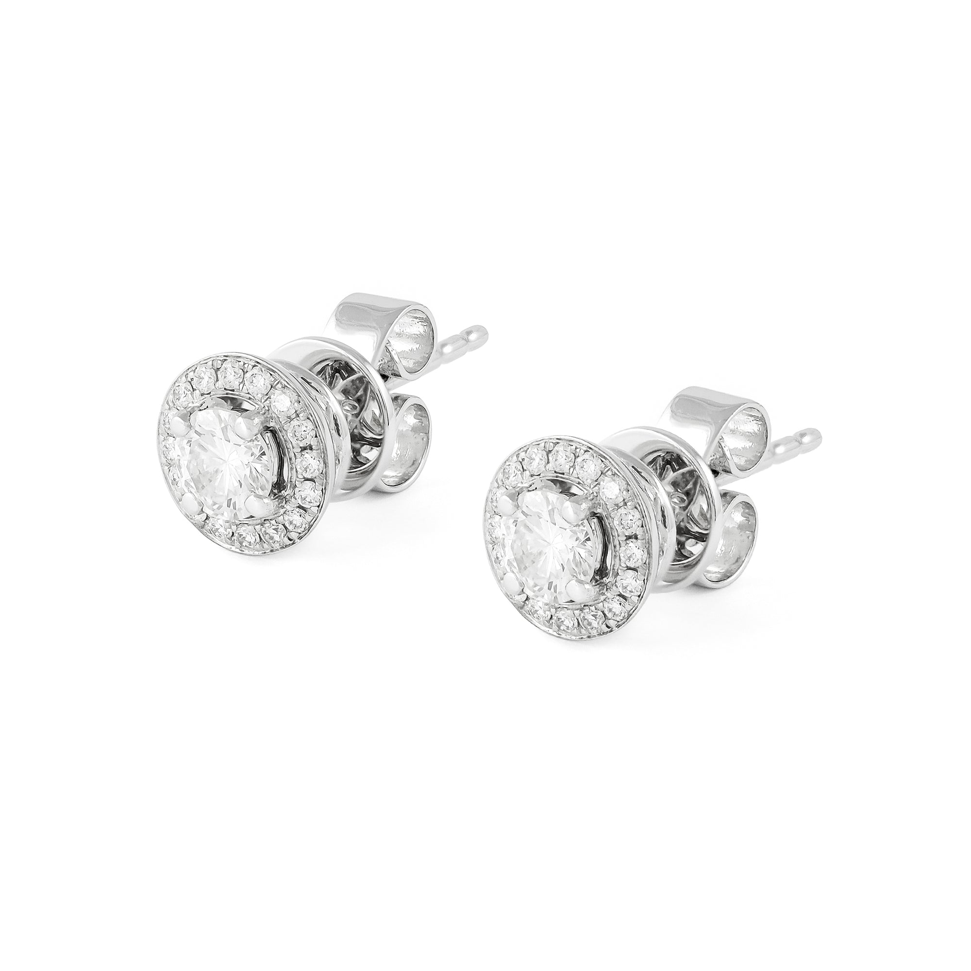 Diamond 0.55ct Cluster Stud Earrings