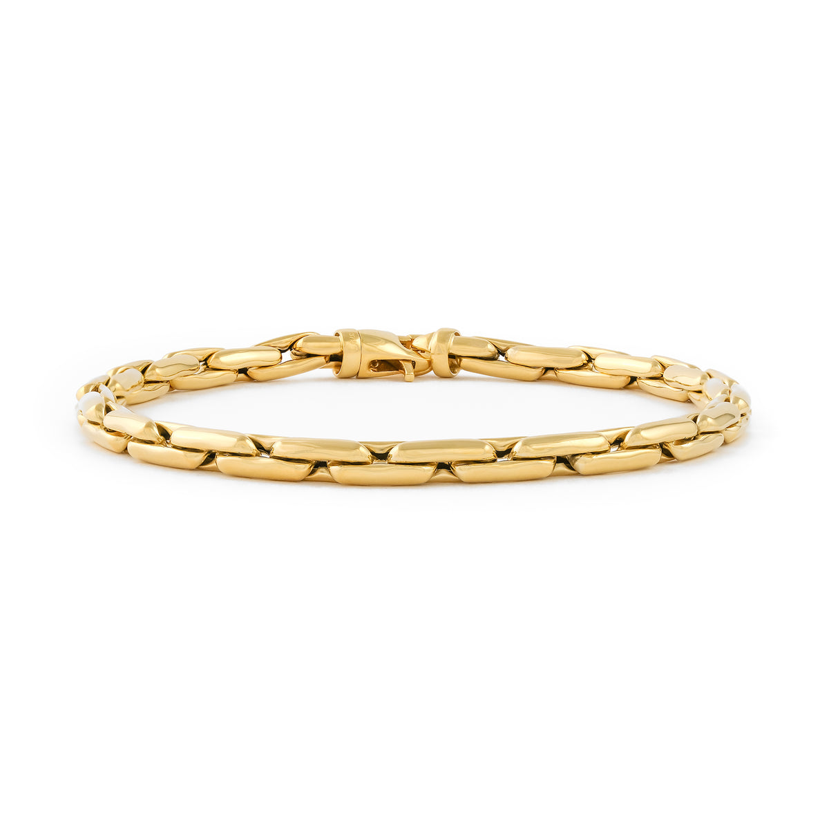 9ct Yellow Gold Elongated Link Bracelet