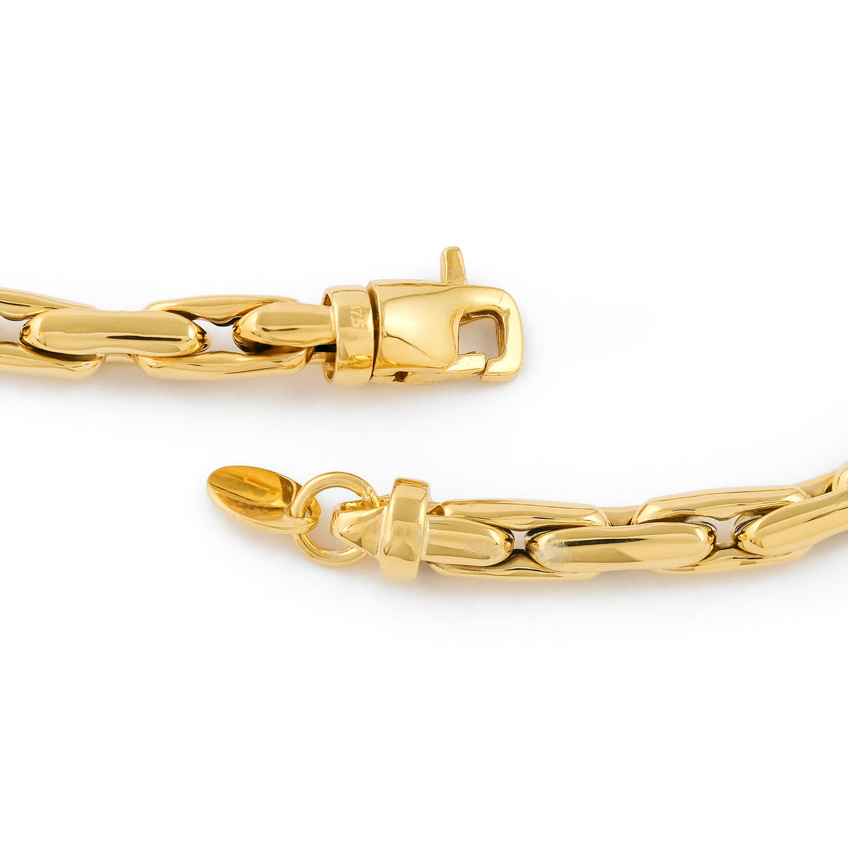9ct Yellow Gold Elongated Link Bracelet