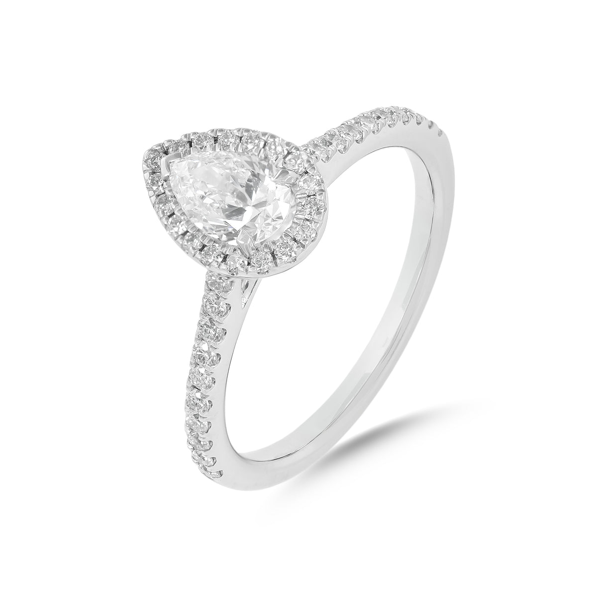 0.50ct Pear-Cut Diamond Engagement Ring