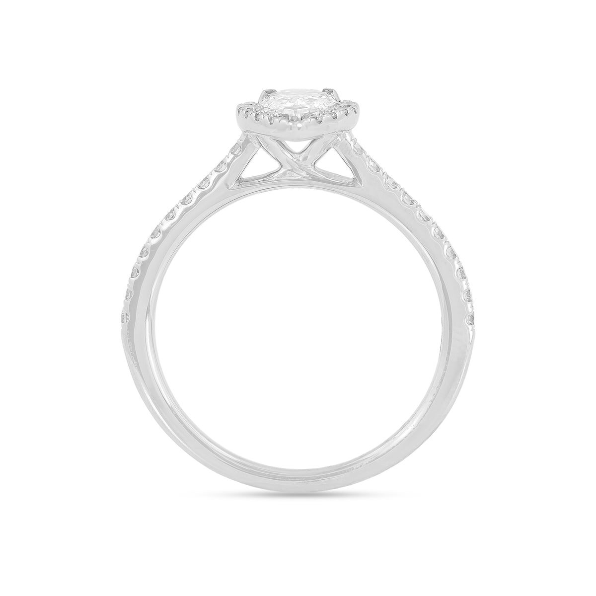 0.50ct Pear-Cut Diamond Engagement Ring