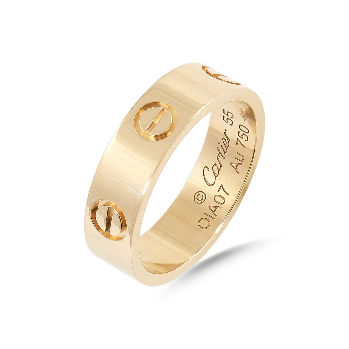 Cartier 18ct Yellow Gold Plain Love Ring