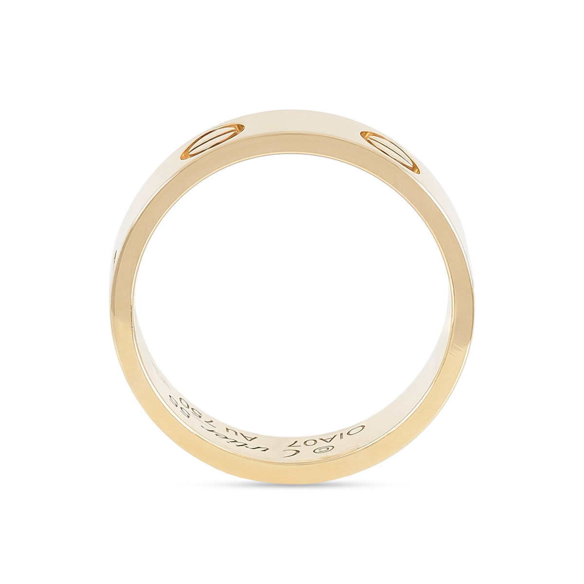 Cartier 18ct Yellow Gold Plain Love Ring