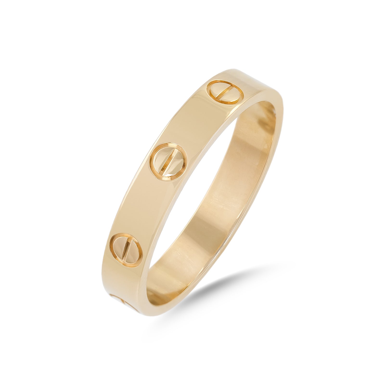 Cartier 18ct Yellow Gold Thin Love Ring - Size 57