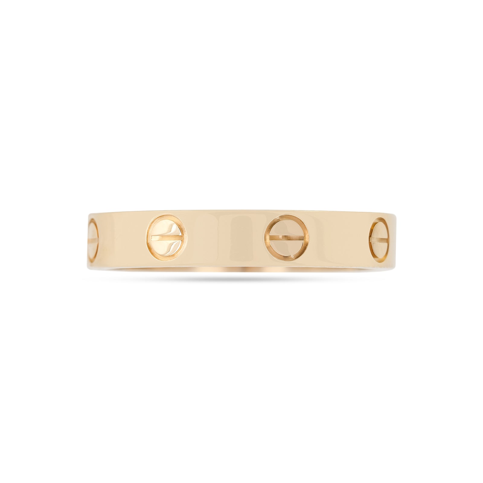 Cartier 18ct Yellow Gold Thin Love Ring - Size 57