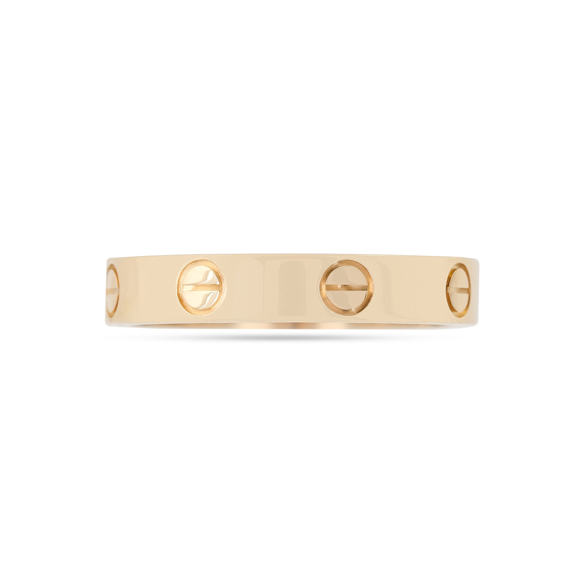 Cartier 18ct Yellow Gold Thin Love Ring - Size 56