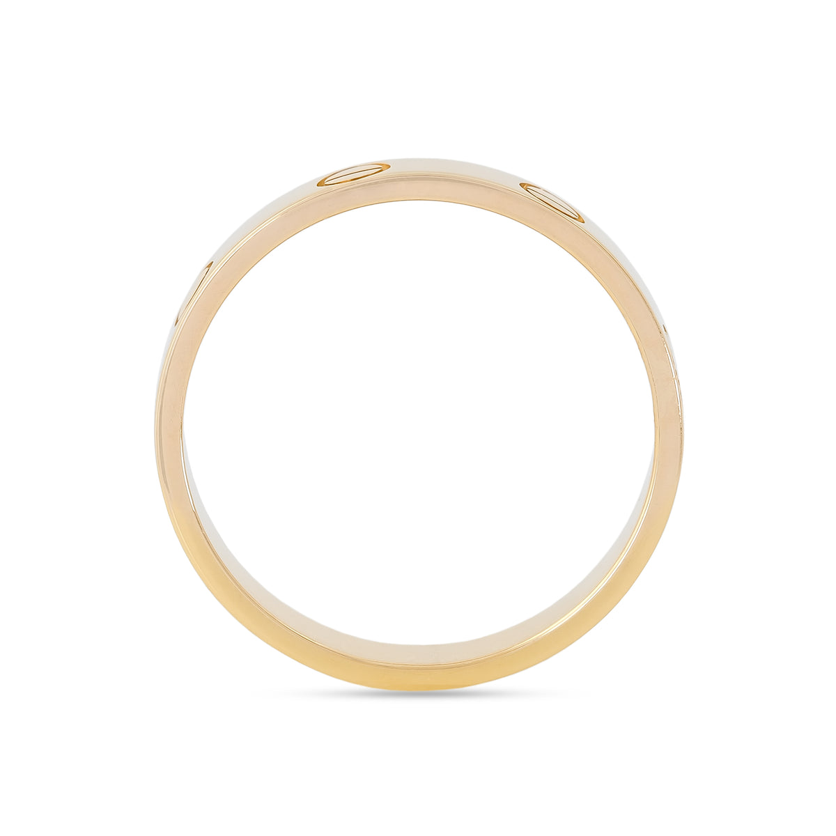 Cartier 18ct Yellow Gold Thin Love Ring - Size 56