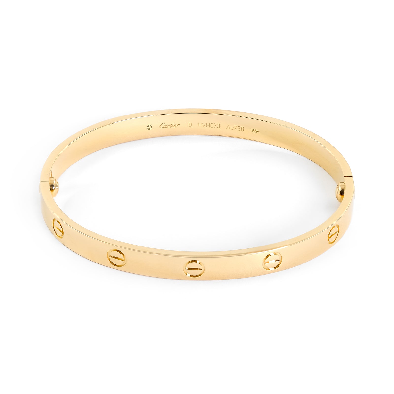 Cartier 18ct Yellow Gold Plain Love Bangle