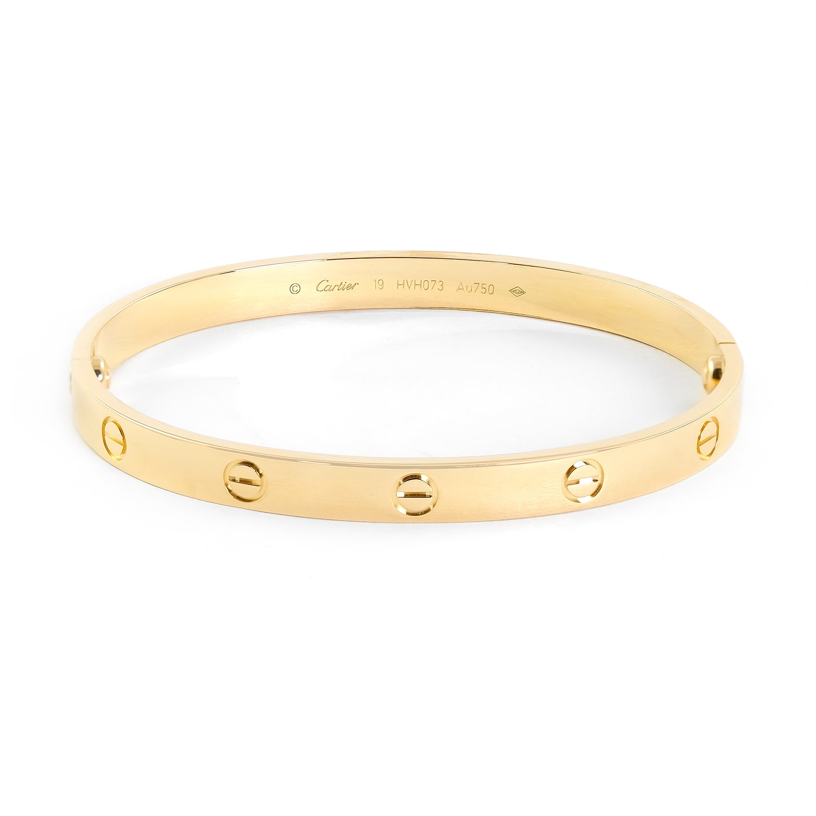 Cartier 18ct Yellow Gold Plain Love Bangle