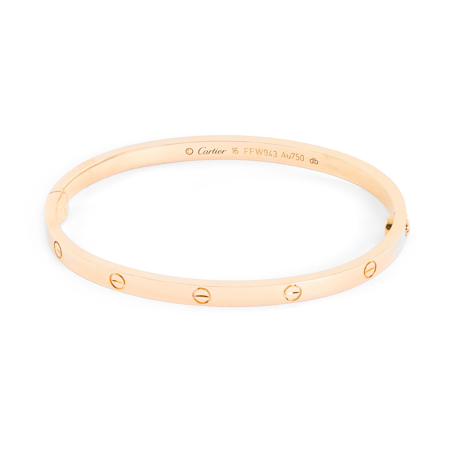 Cartier 18ct Rose Gold Thin Love Bangle