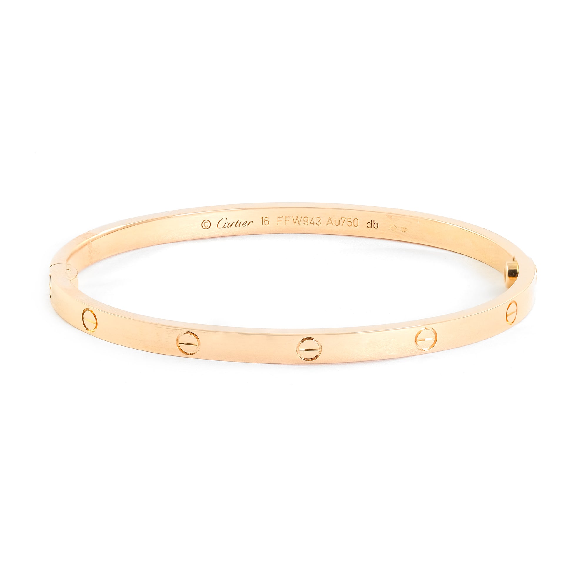 Cartier 18ct Rose Gold Thin Love Bangle