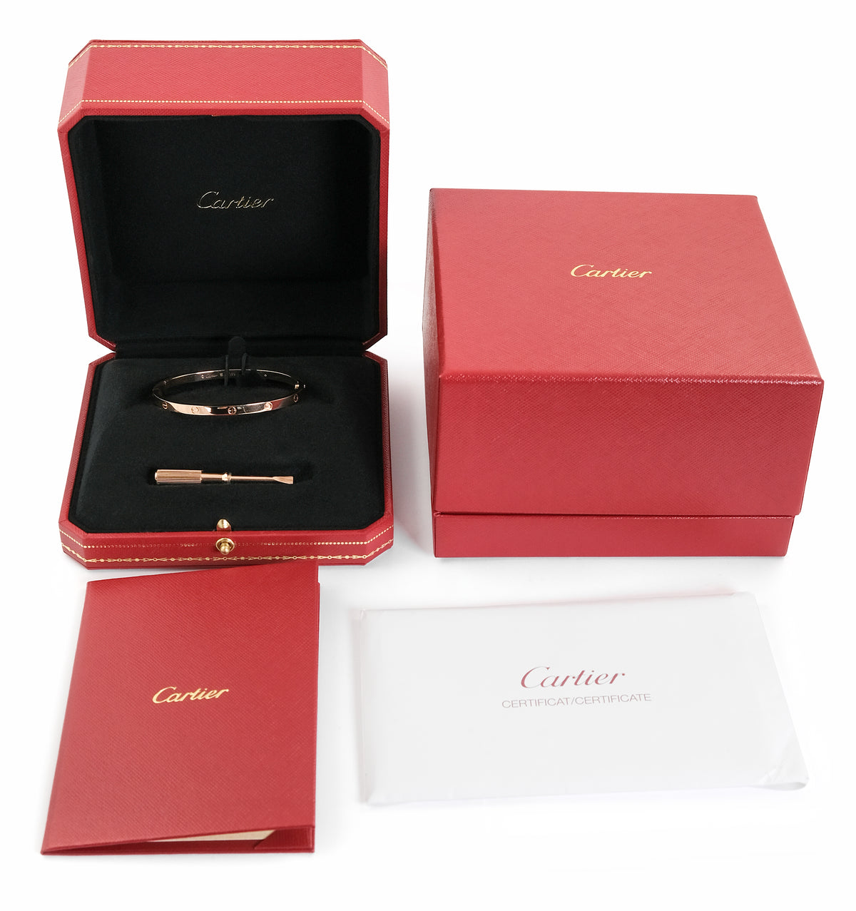 Cartier 18ct Rose Gold Thin Love Bangle