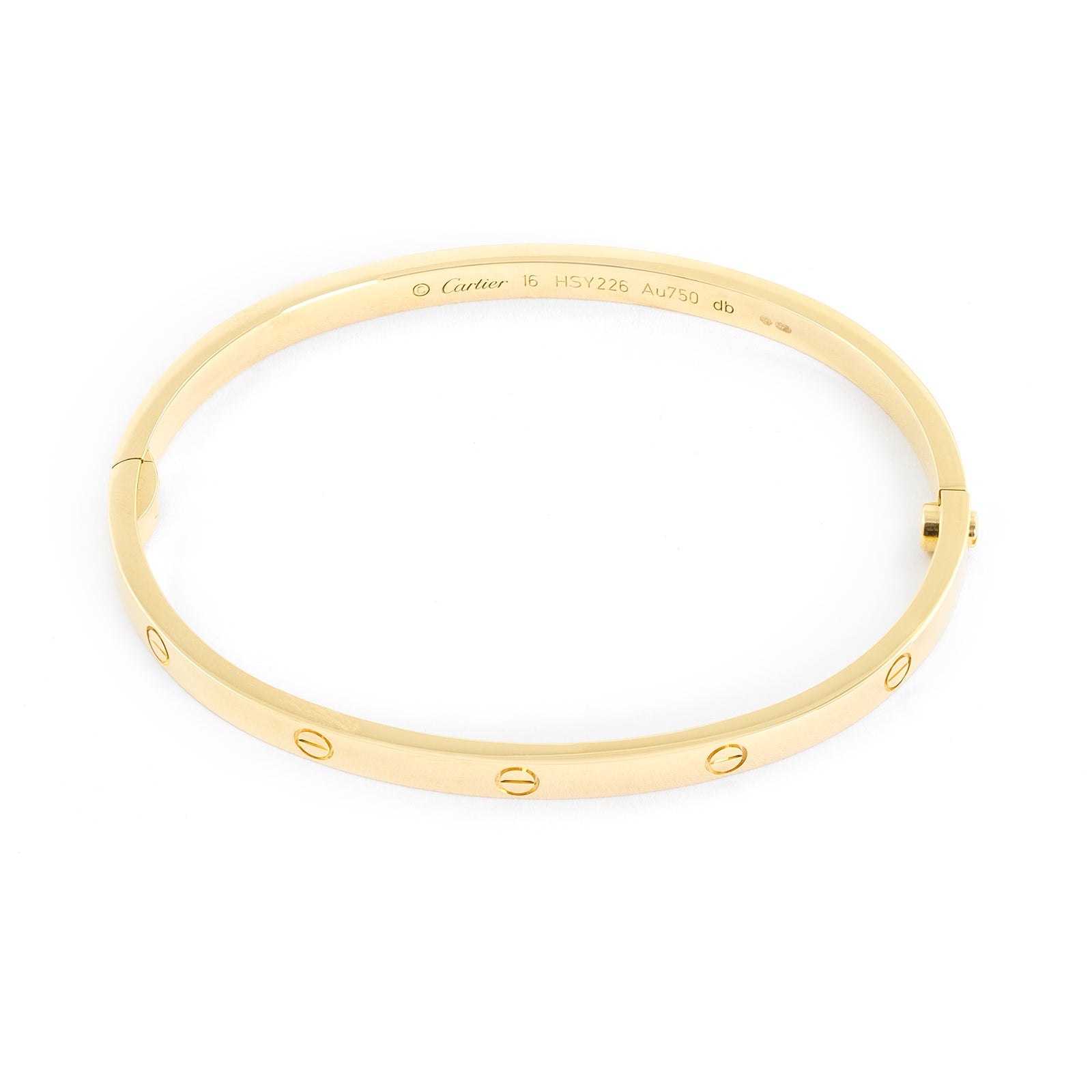 Cartier 18ct Yellow Gold Thin Love Bangle
