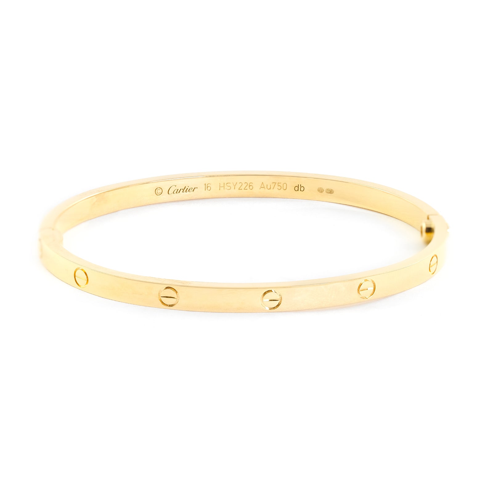 Cartier 18ct Yellow Gold Thin Love Bangle