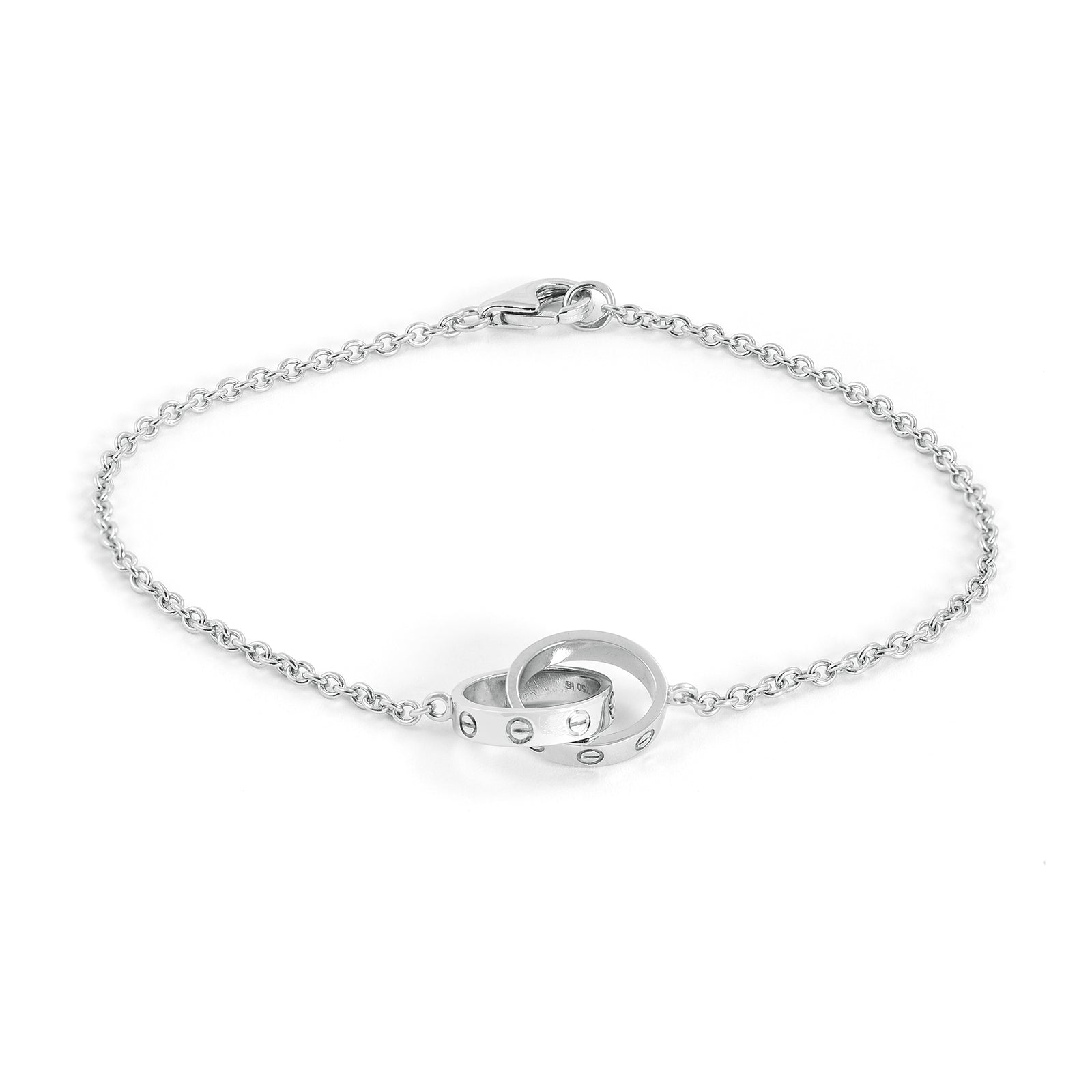 Cartier 18ct White Gold Thin Love Bracelet