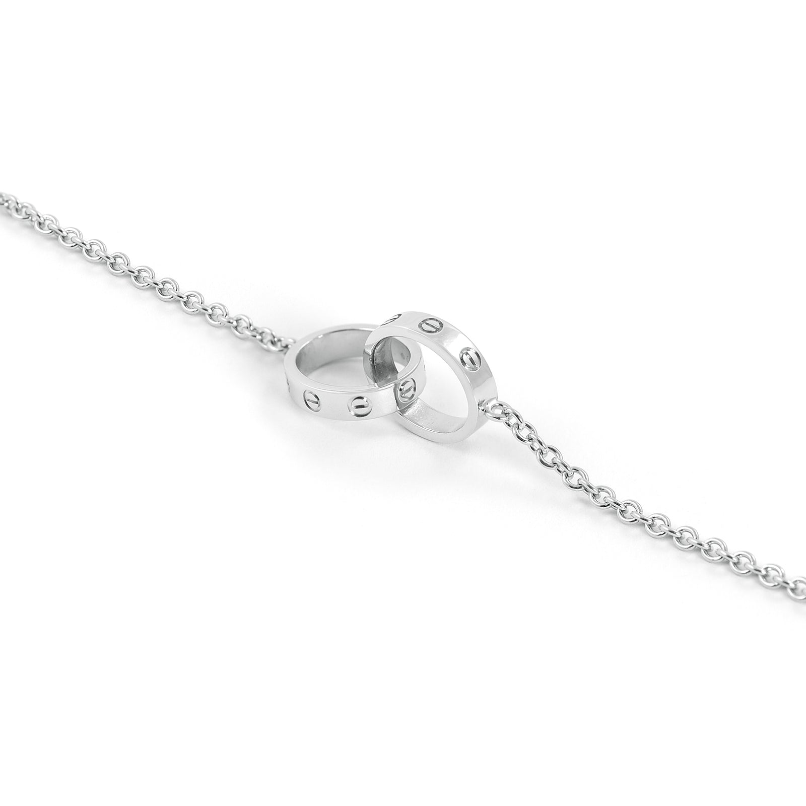 Cartier 18ct White Gold Thin Love Bracelet