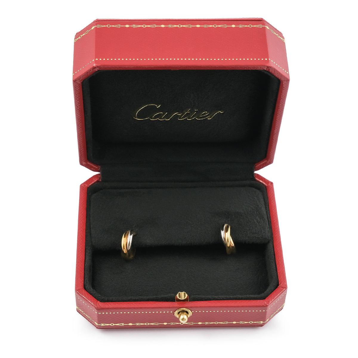 Cartier 18ct 3 Colour Trinity Hoops