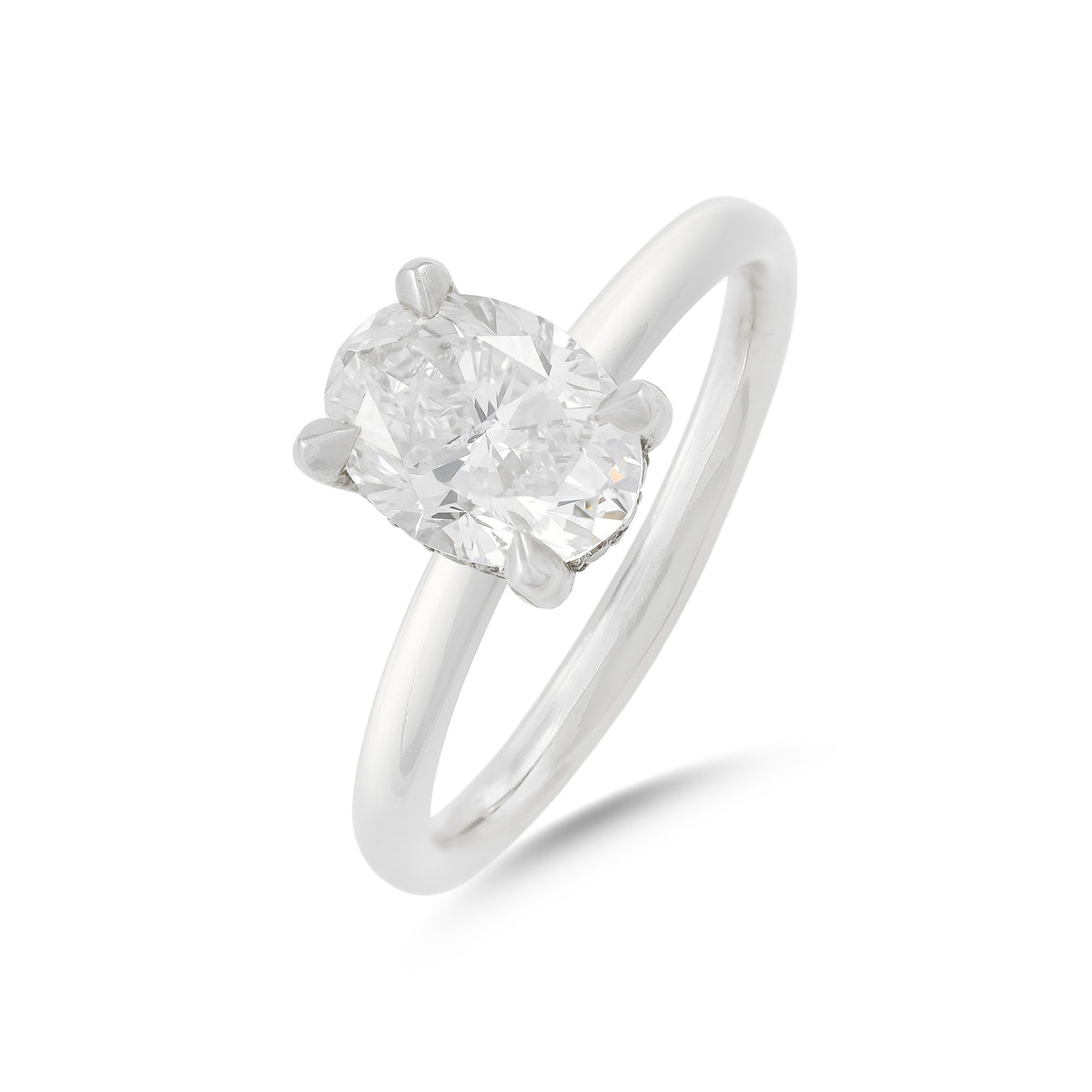 1.50ct Oval-Cut Diamond Engagement Ring