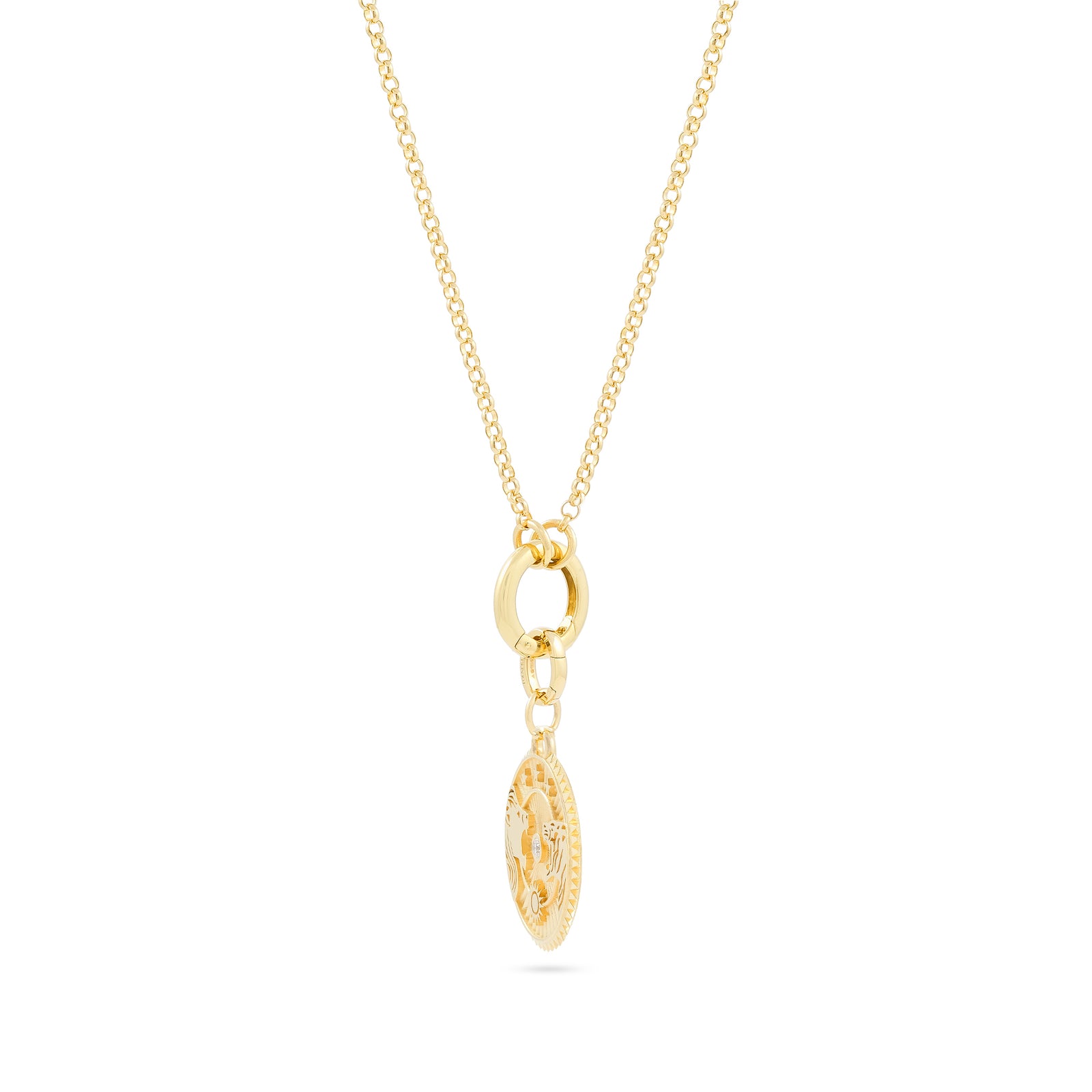 FoundRae Solar + Lunar - Strength 18ct Yellow Gold Necklace