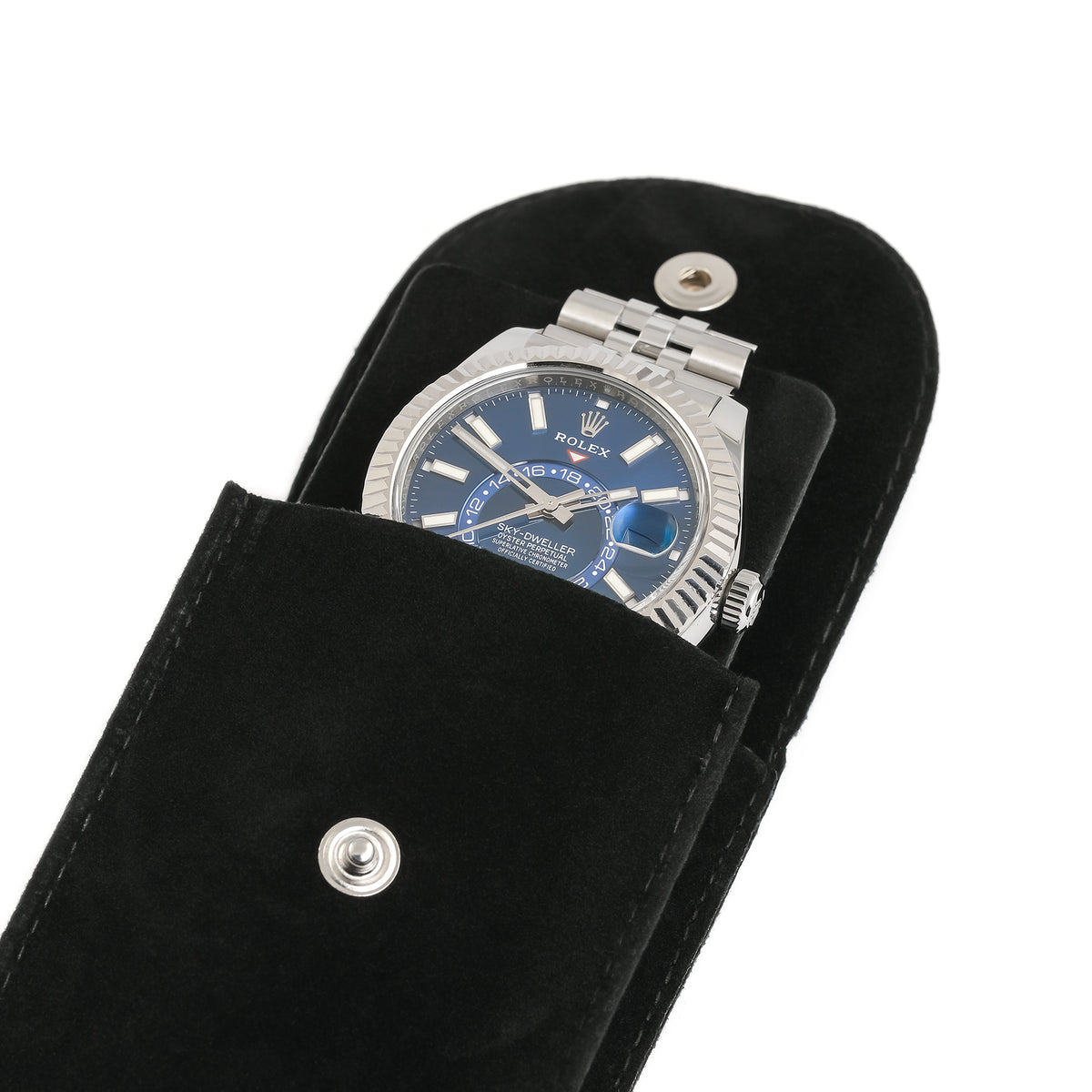Kings Hill Watches Single Watch Pouch - Black
