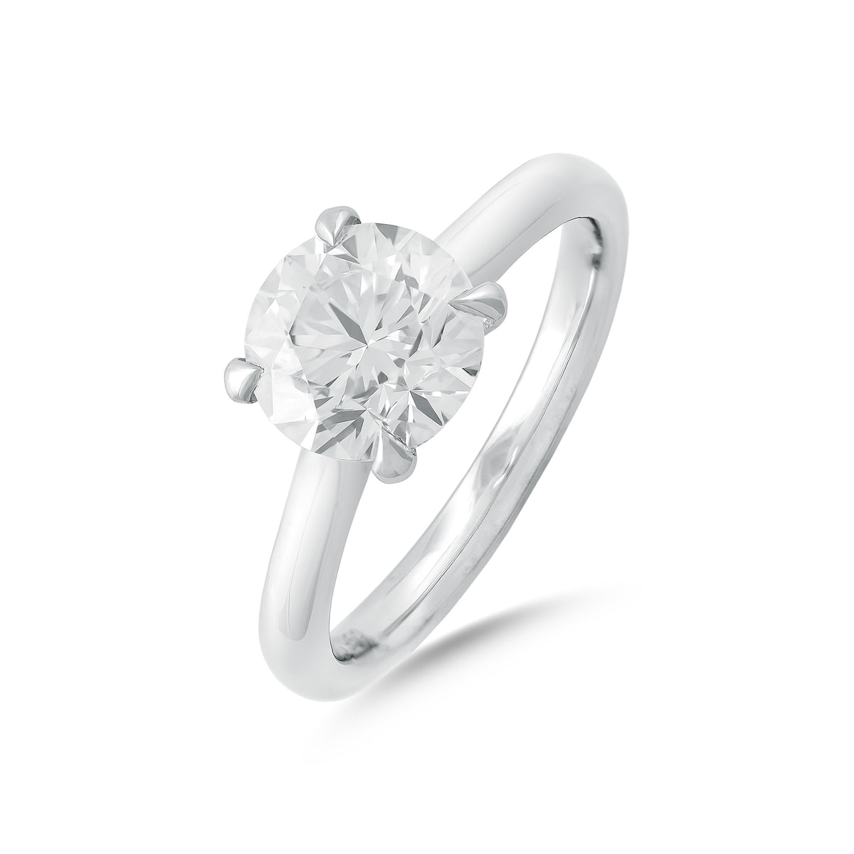 Lab Diamond 2.00ct Brilliant-Cut Solitaire Engagement Ring