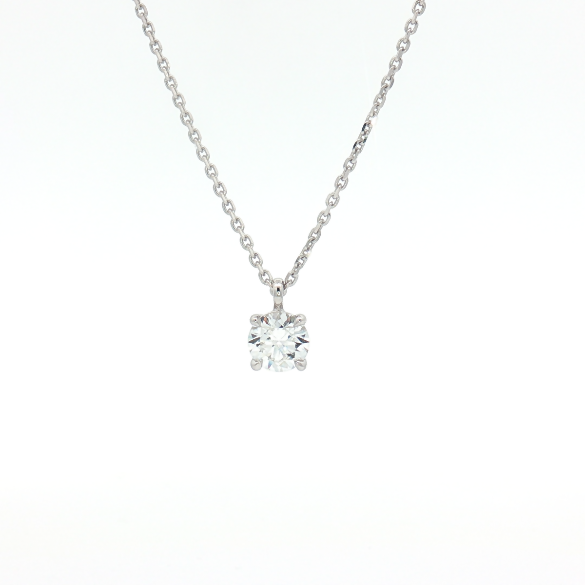 Lab Diamond 0.50ct Brilliant-Cut 9ct White Gold Pendant