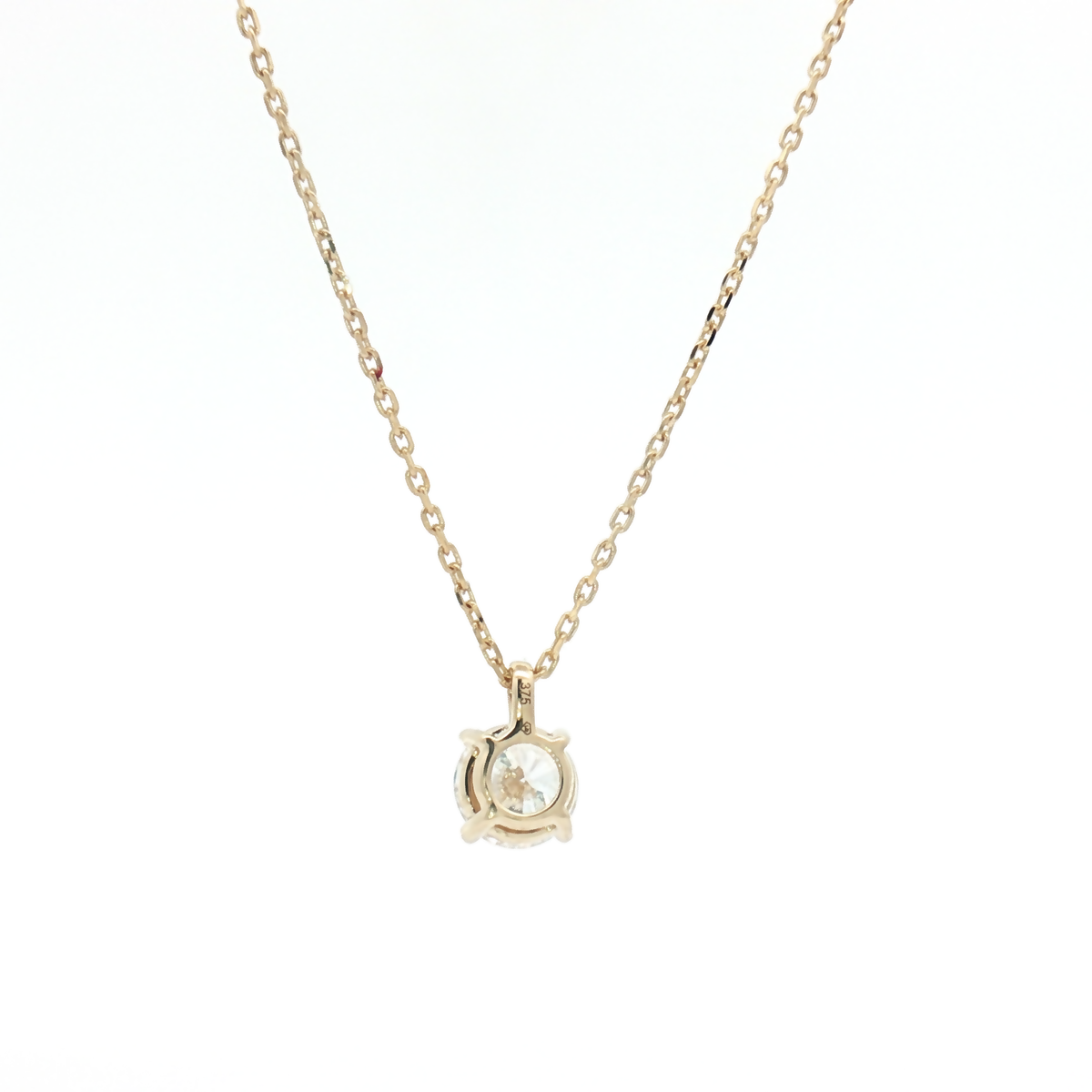 Lab Diamond 0.75ct Brilliant-Cut 9ct Yellow Gold Pendant
