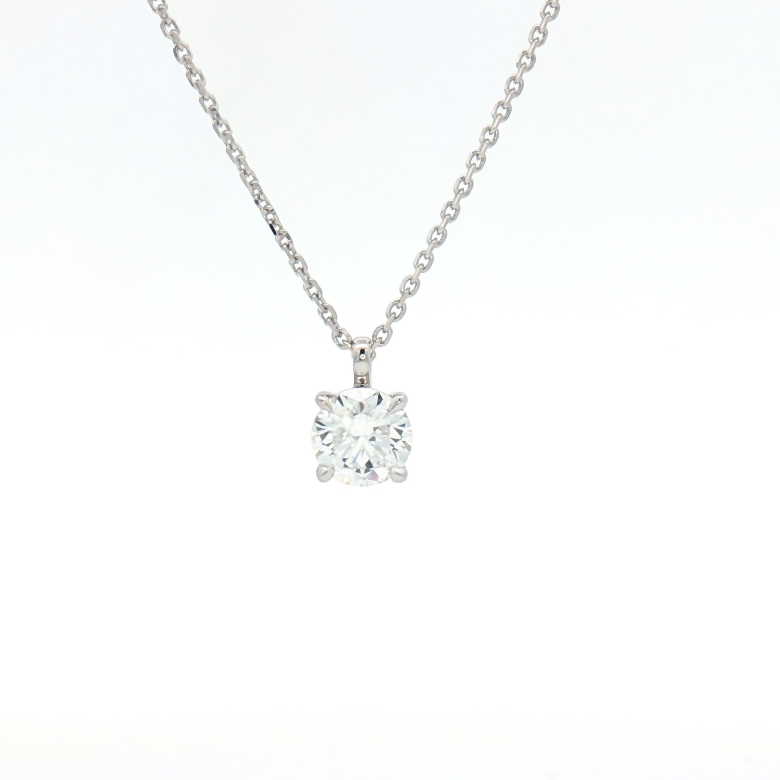 Lab Diamond 0.75ct Brilliant-cut 9ct White Gold Pendant