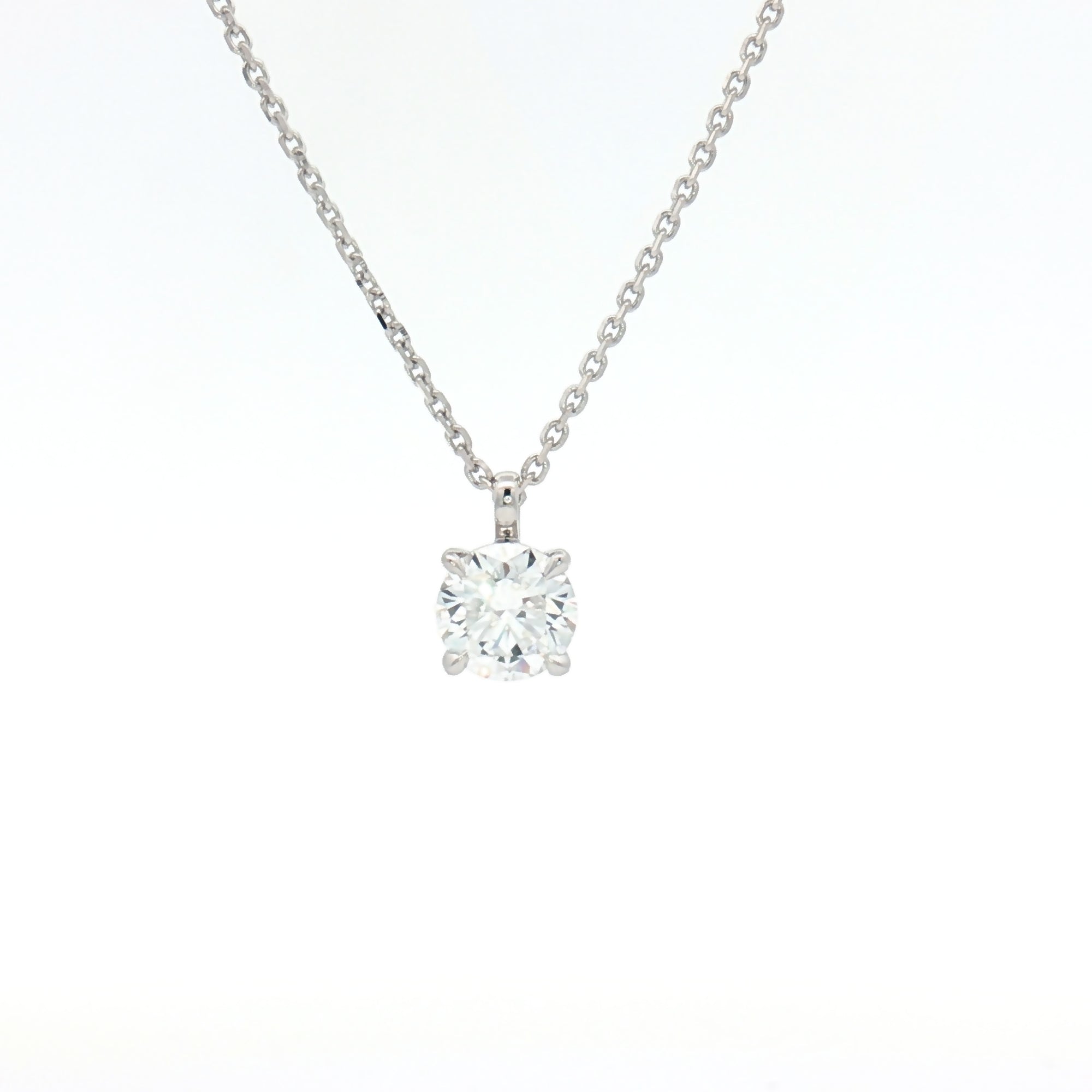 Lab Diamond 0.75ct Brilliant-cut 9ct White Gold Pendant