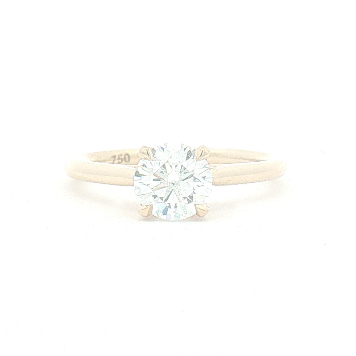 Lab Diamond 1.00ct Round Brilliant-cut Engaement Ring