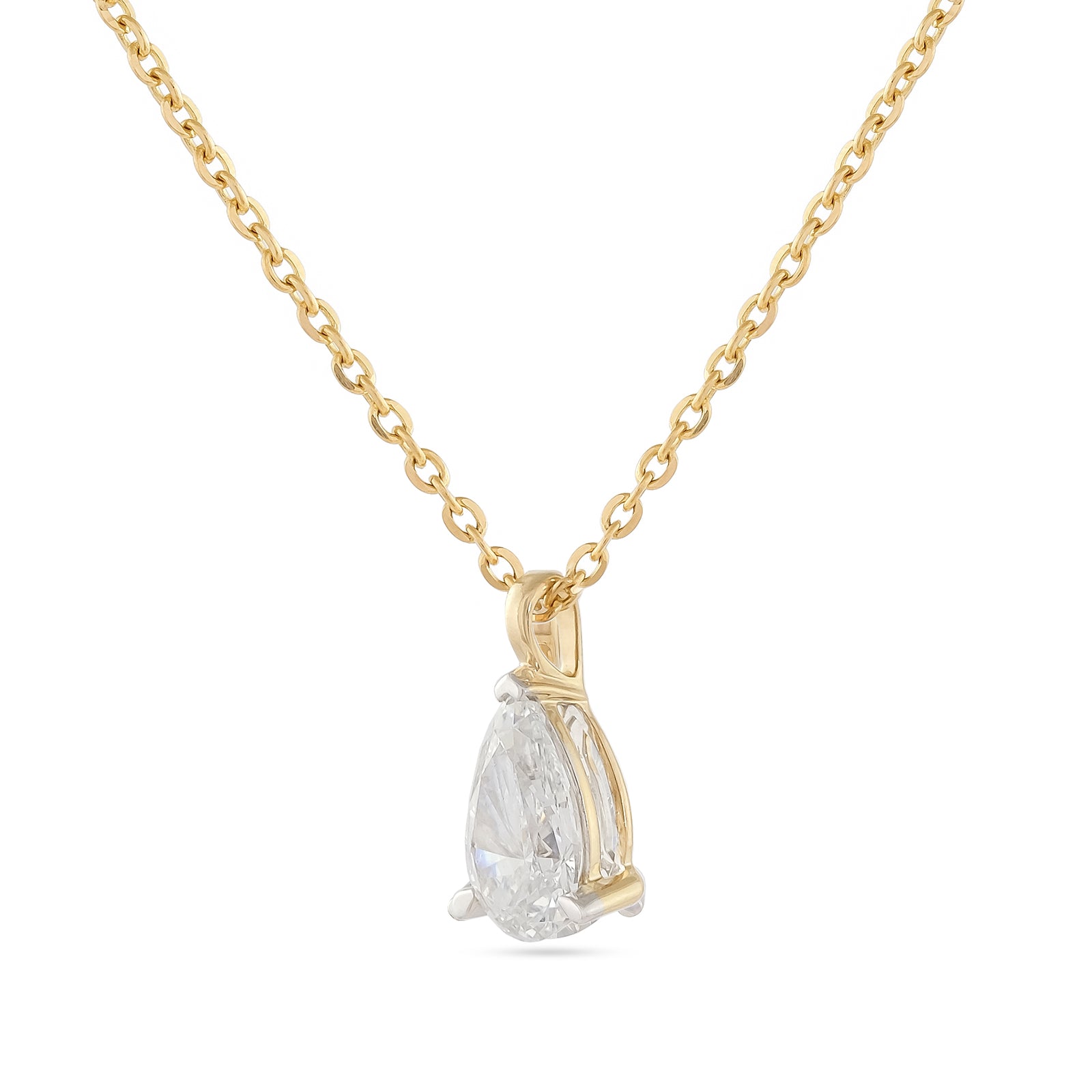 Lab Diamond 1.02ct Pear-Cut Pendant