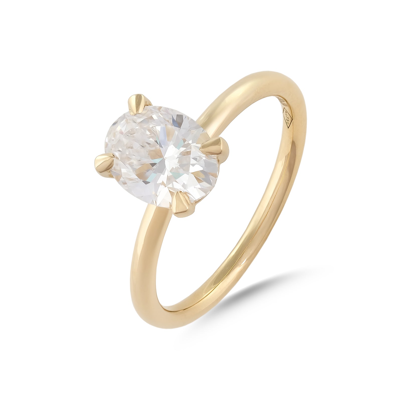 Lab Diamond 1.50ct Oval-Cut Solitaire Engagement Ring