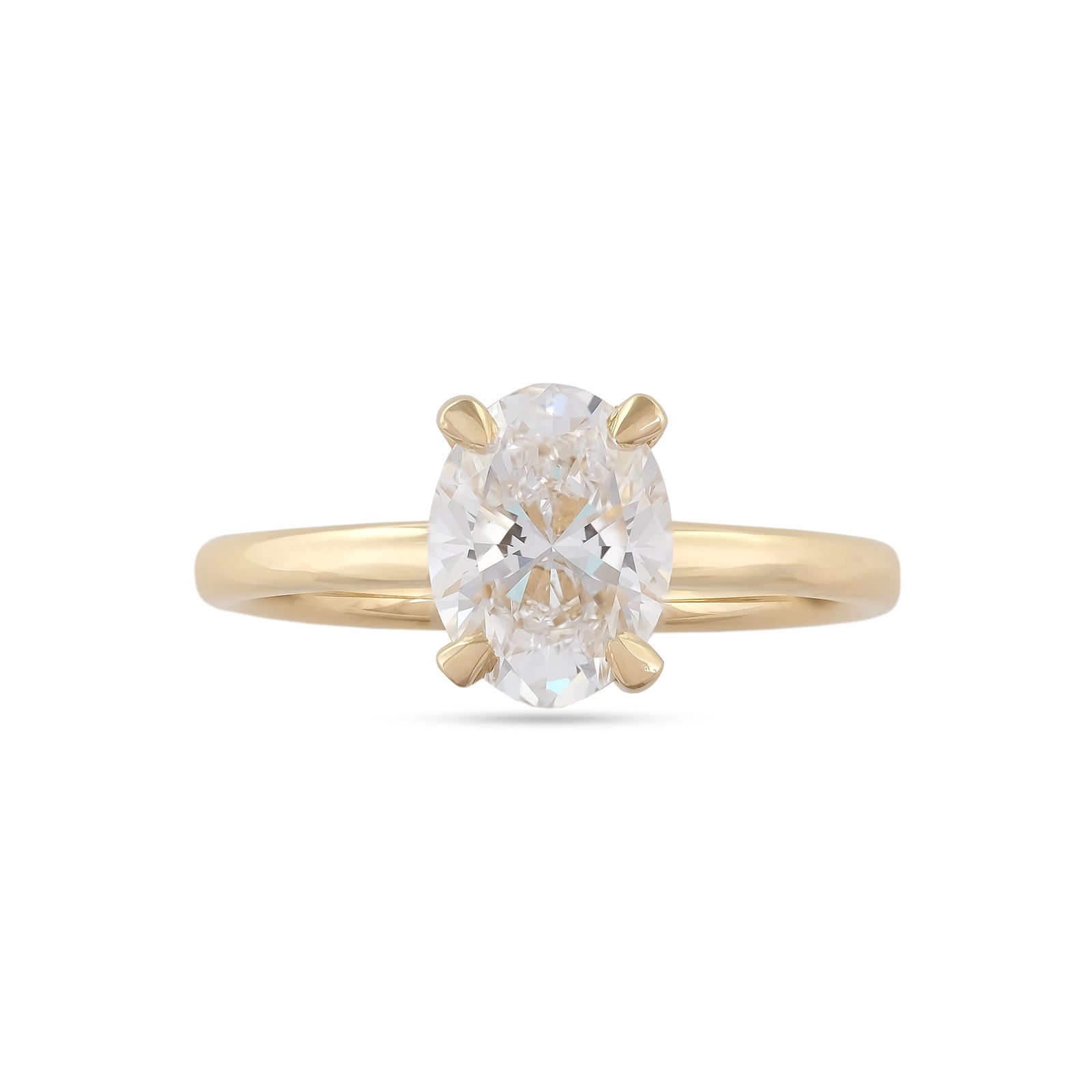 Lab Diamond 1.50ct Oval-Cut Solitaire Engagement Ring