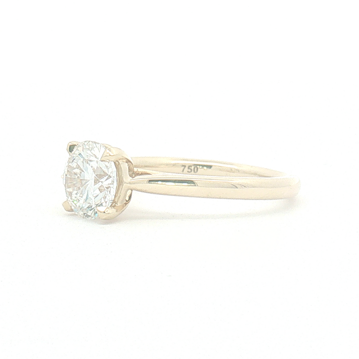 Lab Diamond 1.50ct Round Brilliant-cut Engagement Ring