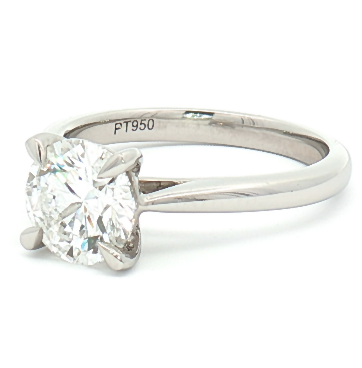 Lab Diamond Brilliant-Cut Solitaire Engagement Ring Kings