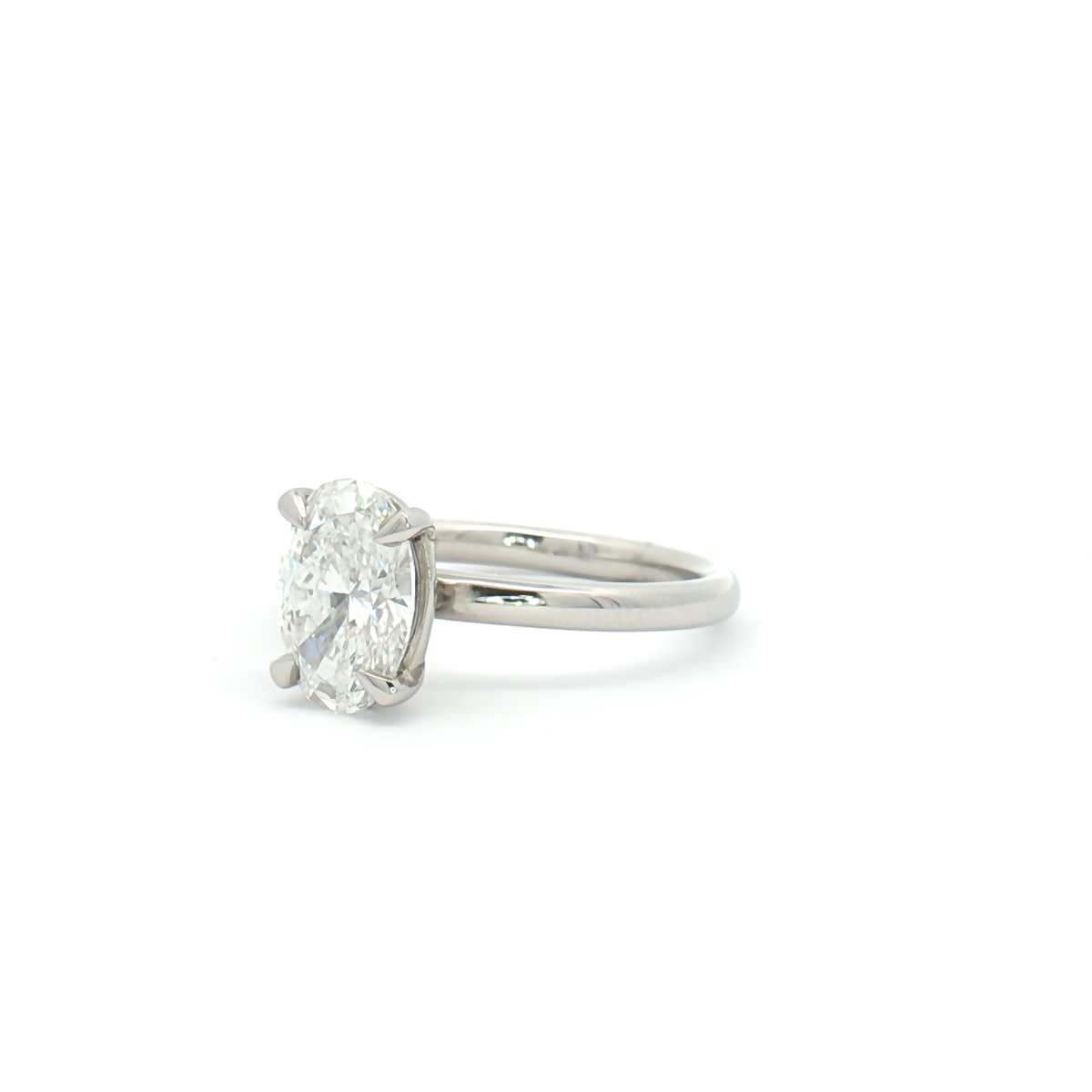 Lab Diamond 1.71ct Oval-cut Engagement Ring