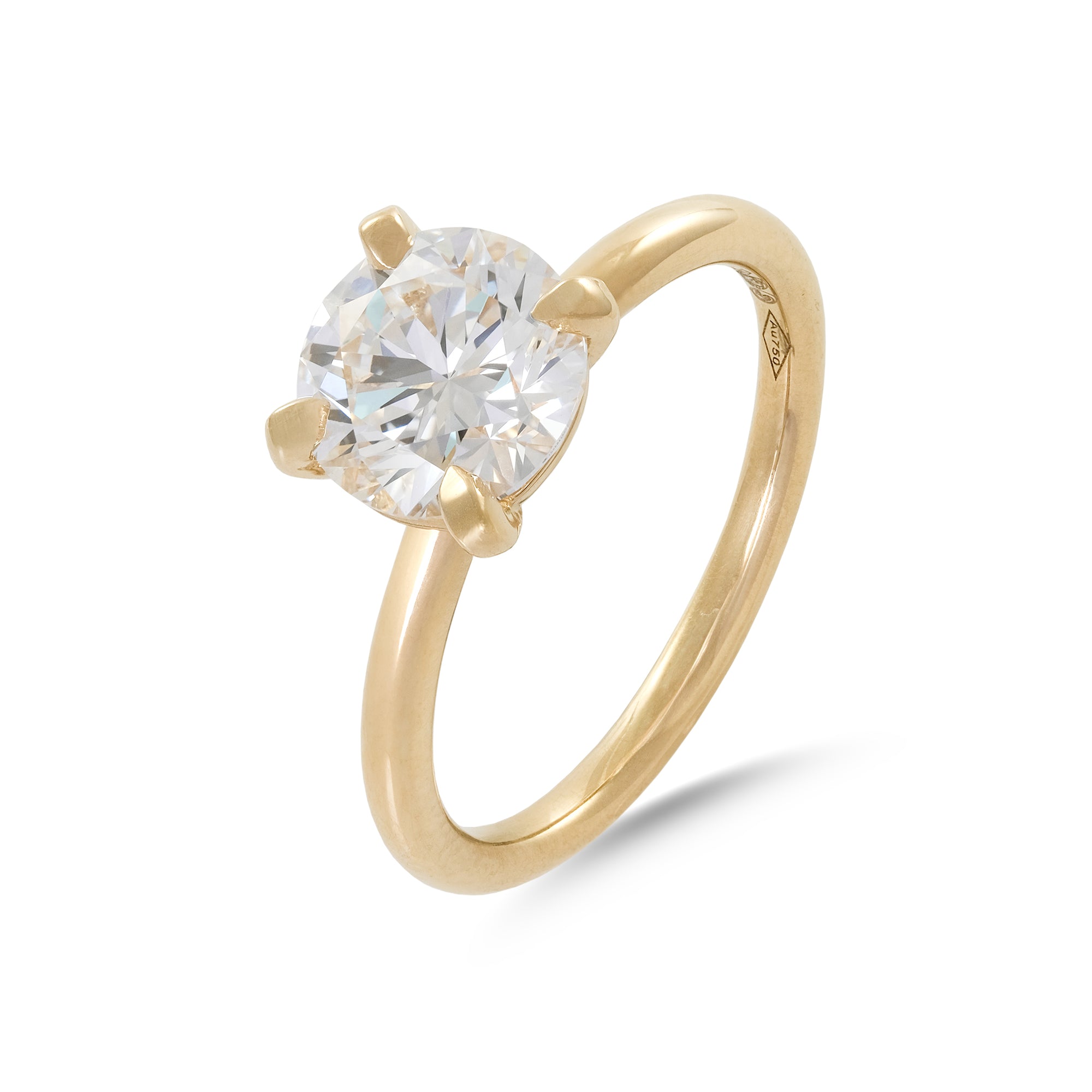 Lab Diamond 2.00ct Brilliant-Cut Solitaire Engagement Ring