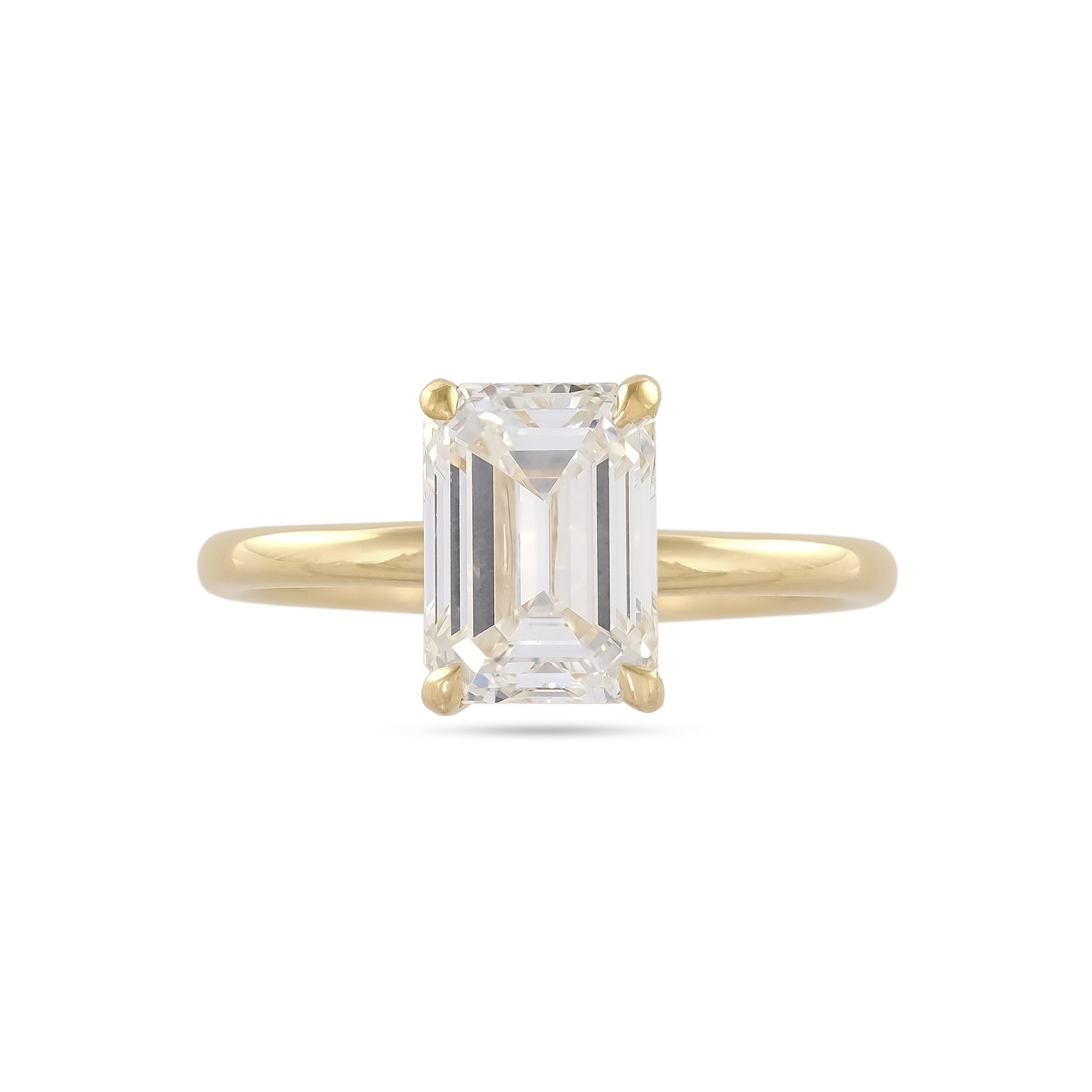 Lab Diamond 2.00ct Emerald-Cut Solitaire Engagement Ring