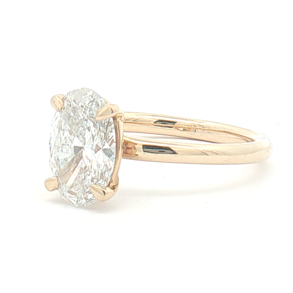 Lab Diamond 2.00ct Oval-cut Engagement Ring