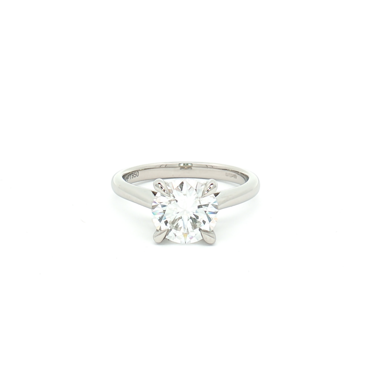 Lab Diamond 2.01ct Brilliant-Cut Solitaire Engagement Ring